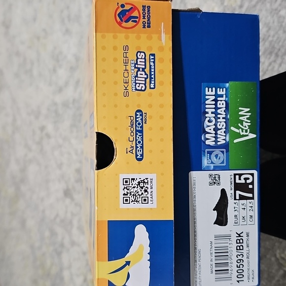 New Skechers Shoes Slip-ins Relaxed Fit Breathe Easy Roll With Me Black 7.5 - Picture 9 of 9